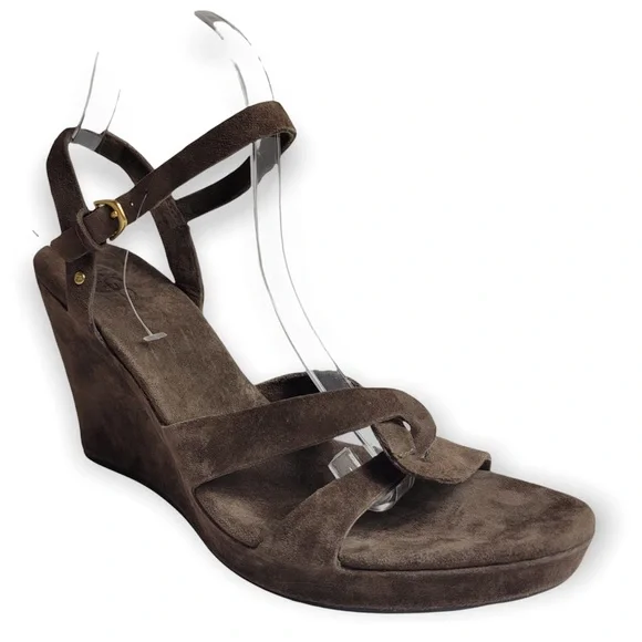 NWOT UGG Arianna Suede Wedge Sandals - Picture 1 of 9